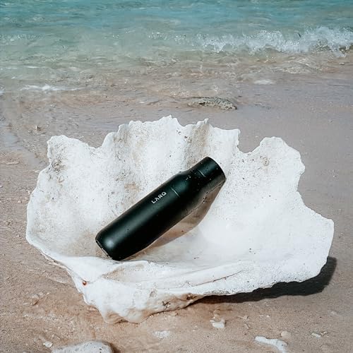 LARQ Bottle - Self-Cleaning and Insulated Stainless Steel Water Bottle with Award-winning Design and UV Water Sanitizer, 17oz, Obsidian Black