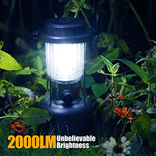 2000LM LED Camping Lantern with Compass, High Brightness