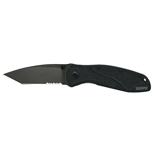 Kershaw Black Tanto Serrated Pocket Knife