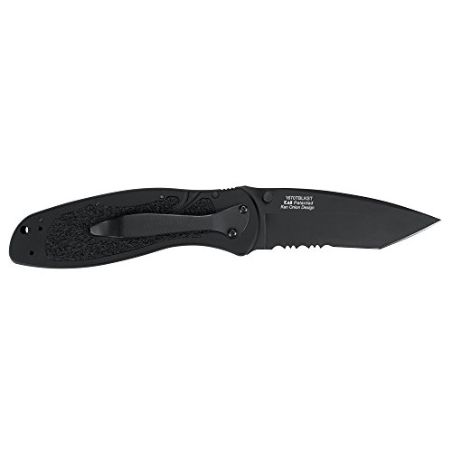 Kershaw Black Tanto Serrated Pocket Knife