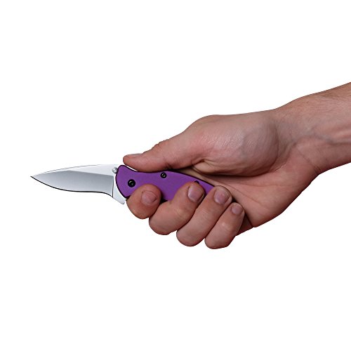 Purple Kershaw Folding Knife with 420HC Blade