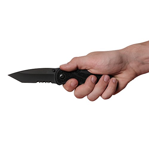 Kershaw Black Tanto Serrated Pocket Knife