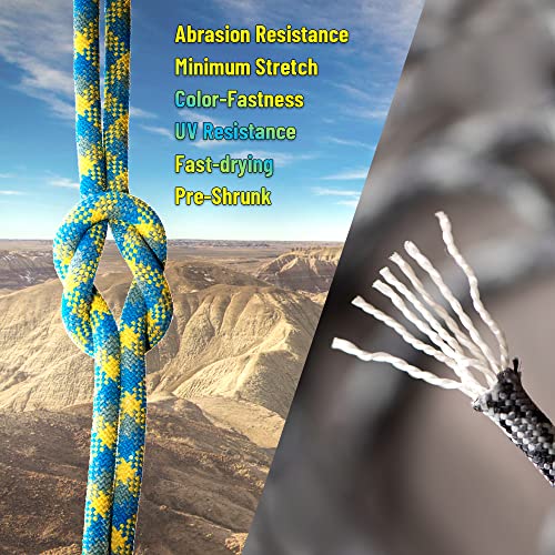 Black 550 Paracord for Survival - 50' Length