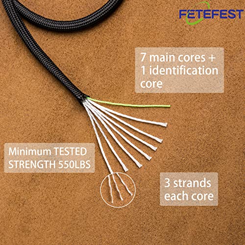 Black Paracord 550: Mil-Spec Nylon Rope for Preppers