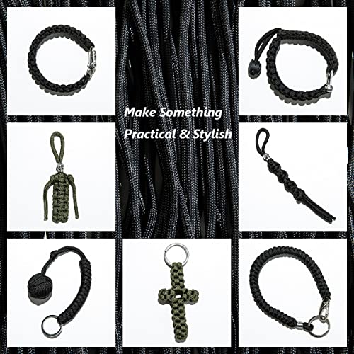 Black Paracord 550: Mil-Spec Nylon Rope for Preppers