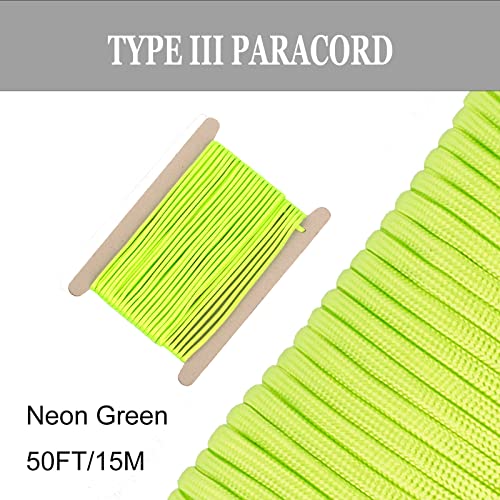 High Strength Neon Green Paracord for Camping & Survival