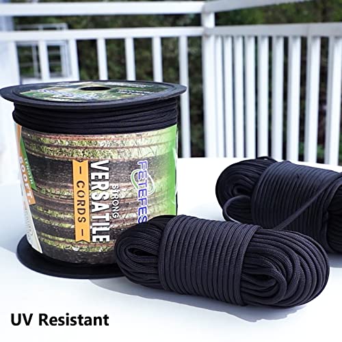 Black Paracord 550: Mil-Spec Nylon Rope for Preppers