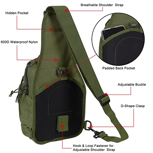Waterproof Military Cross-body Molle Sling Backpack