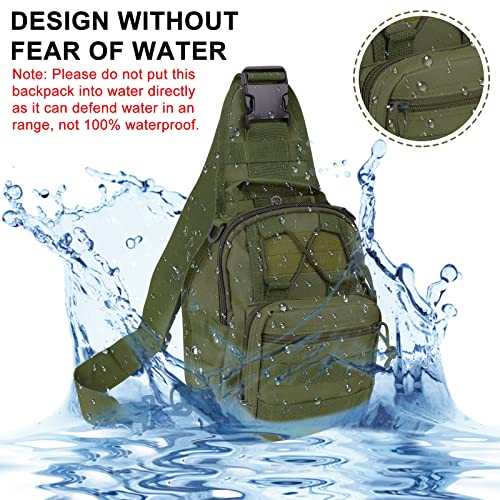 Waterproof Military Cross-body Molle Sling Backpack
