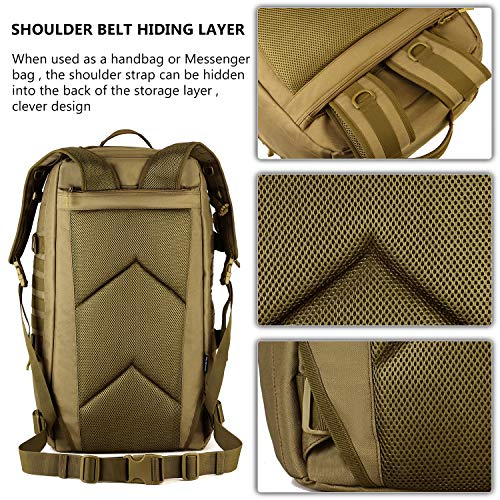 Black Tactical Travel Backpack 60L for Prepping