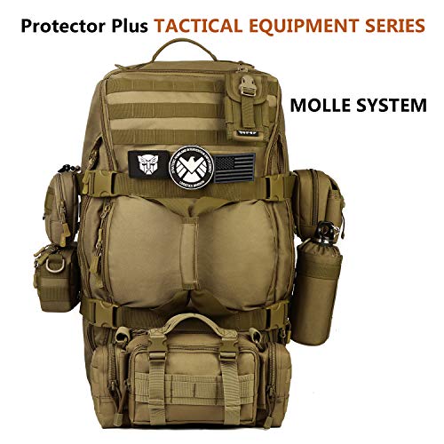 Black Tactical Travel Backpack 60L for Prepping