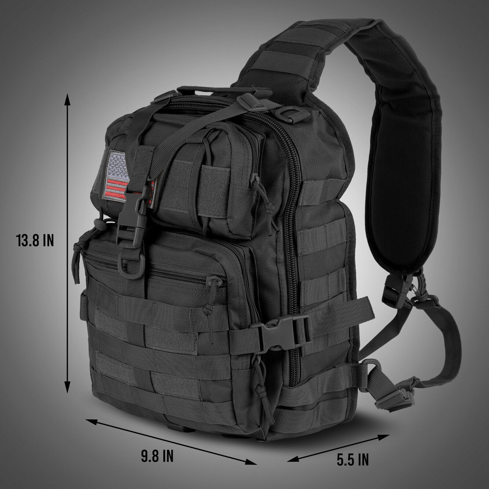 Military Assault Tactical Sling Bag Pack Molle