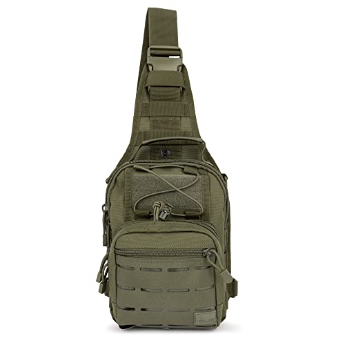 WOLF TACTICAL Compact EDC Sling Bag - OD Green