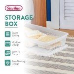 Stackable Clear Storage Bins - 6-Pack, 41 Quart