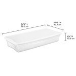Stackable Clear Storage Bins - 6-Pack, 41 Quart