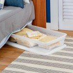 Stackable Clear Storage Bins - 6-Pack, 41 Quart