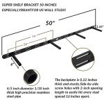 Heavy-Duty Walnut Floating Shelves - Set of 2