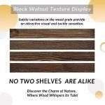Heavy-Duty Walnut Floating Shelves - Set of 2