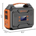 300W Portable Solar Generator with 60W Panel