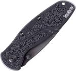 Kershaw Blur Black Folding Knife with Serrated Blade