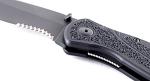 Kershaw Blur Black Folding Knife with Serrated Blade