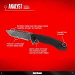 Kershaw Analyst Tanto Pocket Knife with Liner Lock