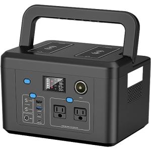 600W Portable Power Station with USB-C & Wireless Charging