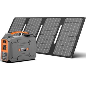 Portable 200W Solar Generator with 40W Panels