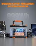 GRECELL 999Wh Portable Solar Generator for Outdoors