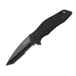 Kershaw Kuro Tanto Assisted Knife with Black Blade