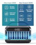 Compact 288Wh Portable Power Station for Outdoors