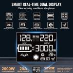 VEVOR 2000W Battery Backup Sump Pump with LCD