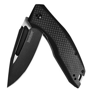 Kershaw Flourish Pocket Knife with Black Carbon Fiber