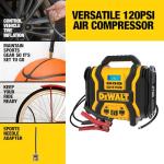 DEWALT 2000 Peak Amp Jump Starter with Compressor