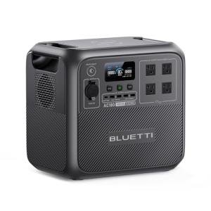 BLUETTI AC180 Portable Power Station with Solar Setup