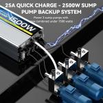1500W Emergency Sump Pump Battery Backup System