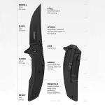 Kershaw Outright Black Folding Pocket Knife