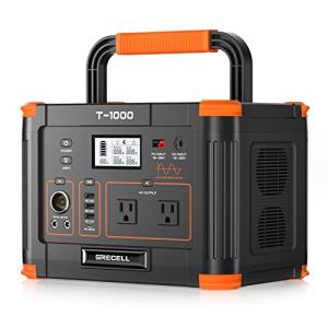 GRECELL 999Wh Portable Solar Generator for Outdoors