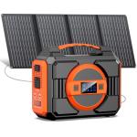 Portable 300W Solar Generator with Panels, 220Wh