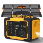 Portable Solar Generator with 200W Foldable Panel