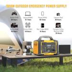 Portable Solar Generator with 200W Foldable Panel