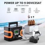 HOWEASY 300W Portable Power Station Solar Generator