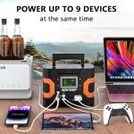 HOWEASY 300W Portable Power Station Solar Generator