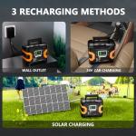 HOWEASY 300W Portable Power Station Solar Generator