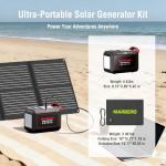 MARBERO 237Wh Portable Solar Generator with Panel