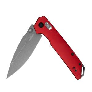 Kershaw Iridium Red Pocket Knife with Spear Point