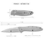 Tactical Folding Pocket Knife with Reversible Clip