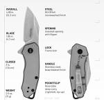 Kershaw Rate Folding Pocket Knife with Pocketclip