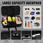 Black Tactical Travel Backpack 60L for Prepping