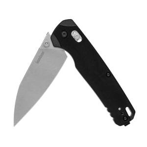 Kershaw Bel Air XL Manual Folding Pocket Knife, 3.4 inch MagnaCut Steel Blade, Black G10 Handle, Pocketclip, Made in the USA